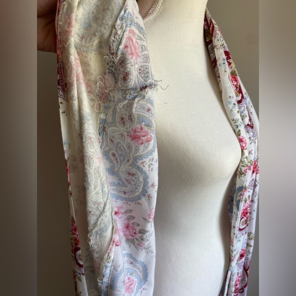 Victoria's Secret Vintage Gold Label Floral Paisley Print Robe Size Medium - Picture 5 of 11